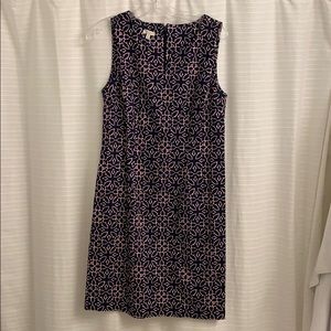 TALBOTS patterned sleeveless shift dress